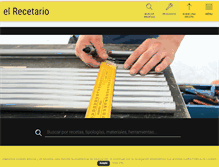 Tablet Screenshot of el-recetario.net